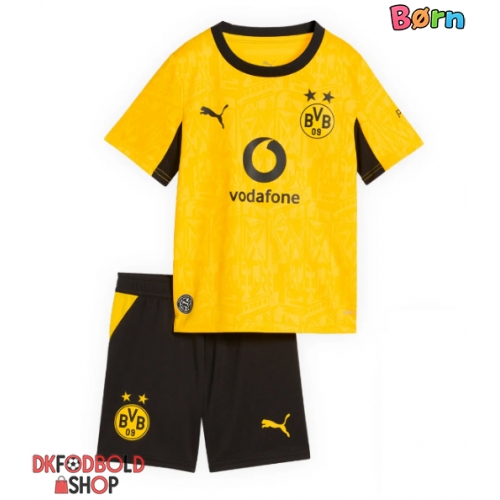 Borussia Dortmund Ethan Nwaneri #18 Hjemmebanesæt Børn 2026-27 Kort ærmer (+ korte bukser)
